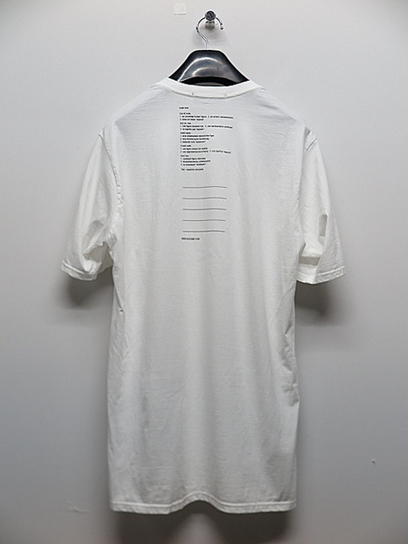 SALE30%OFF/nude:masahiko maruyama ・ヌード:マサヒコマルヤマ/SHORT SLEEVE BACK PRINT T SHIRT/Off White・2