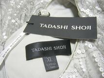 新品　TADASHI SHOJI　タダシ・ショージ　スパンコールカクテルドレス　ワンピース　シルバー_画像3