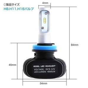 大人気 セレナ C25 C26 C27 LEDフォグランプH11 H16 H8車検対応 8000LM ホワイト6500K 正規品 安心の1年保証の画像3