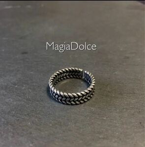 送料無料*MagiaDolce 5305silver925 ツイストリング シルバーリング シルバー925 指輪 男女ペア可 ユニセックス