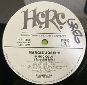 Disco soul record ディスコ　ソウル　レコード　Margie Joseph Knockout(Special Mix)(12) 1982