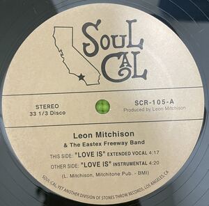 Soul funk raregroove record ソウル　ファンク レアグルーブ　レコード　Leon Mitchison & The Eastex Freeway Band Love Is re