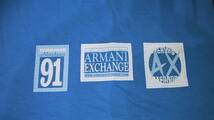 新品 ARMANI EXCHANGE /アルマーニエクスチェインジ　半袖Tシャツ　ロゴ入り S ブルーｘブラック　タグ付き未使用　ハワイ購入_画像6