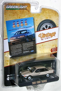 Greenlight 1/64 1989 Ford Taurus Ford Taurus Vintage AD Cars зеленый свет taunas