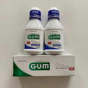 G・U・M（ガム） デンタルリンス ノンアルコールタイプ 80ml 2本、G・U・M（ガム）デンタルペースト