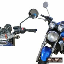 MADMAX バイク用品 KAWASAKI カワサキ Z2タイプ ミラー 10mm ロングステー メッキ 1本入/ジェイド レブル GB250 GSX【送料800円】_画像4