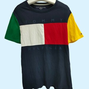 TOMMY HILFIGER / トミーヒルフィガー メンズ 半袖Tシャツ ネイビー×4色 Mサイズ 綿100% I-2247