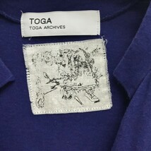 TOGA ARCHIVES /トーガ アーカイブス レディース カットソー ノースリーブシャツ Fサイズ パープル系 I-2427_画像3