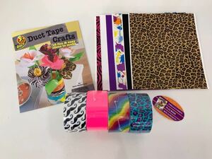 新品■DUCK TAPE ダクトテープ 工作 インテリア DIY 梱包に テープ 36.4m4巻 シート6枚入り 撥水 ひげ