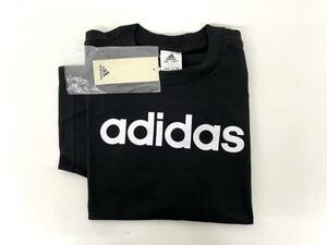 新品■アディダス adidas メンズ 半袖シャツ M 黒 ブラックTシャツ ロゴ IC9274