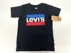 新品■Levis リーバイス キッズ 半袖Tシャツ 6 / 110 ロゴシャツ ブラック