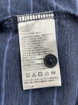 新品■Glacier メンズ 半袖 ポロシャツ S ネイビー ボーダー カスタムフィット _画像4