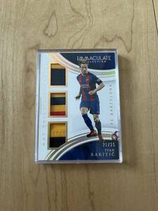 イヴァン・ラキティッチ　2017 PANINI IMMACULATE HAT TRICK MATERIALS バルセロナ　25シリ