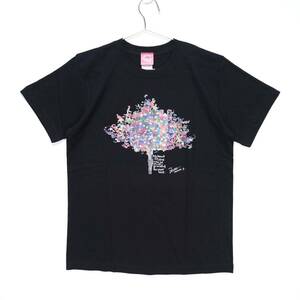 【送料無料】木梨憲武展 Timing -瞬間の光り-/感謝 Tシャツ/半袖/ブラック/Sサイズ