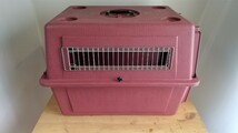 Petmate VARIKENNEl ペットキャリーケースM 小型犬 中型犬 バリケンネル 犬猫 保管中古品 ワインレッド_画像4