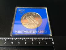 アンティークメダル　 WESTMINSTER　ABBEY　ウェストミンスター寺院メダル　NADE IN ENGLAND_画像3
