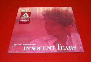 中村あゆみ LP INNOCENT TEARS 新品・未開封 !!