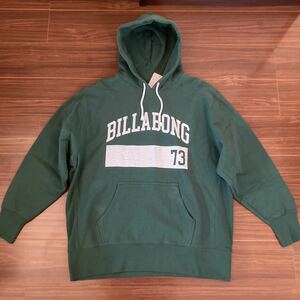 新品タグ付き BILLABONG ビラボン パーカー グリーンXL