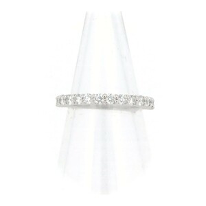  Ponte Vecchio half Eternity diamond ring ring 7 number 0.55ct K18WG(18 gold white gold ) pawnshop exhibition 