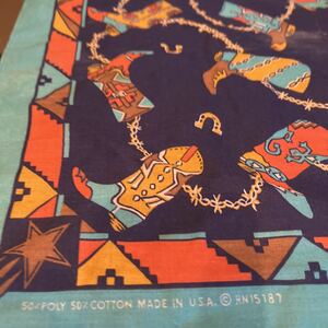  Western Vintage * bandana value goods meido in USA sun Anne tonioteki suspension hyu- stone cotton & polyester free shipping 