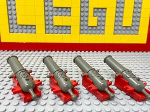 ☆復刻版限定タイプ☆ レゴ　大砲　4個セット　装飾ver 10040(6285) ダークシャーク号　( LEGO 武器 海賊船 南海の勇者