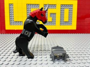 ☆装甲馬☆ レゴ　動物ミニフィグ　馬　足が動くタイプ　ドラゴンナイト　( LEGO 人形 鞍 甲冑 キャッスル お城シリーズ B53002