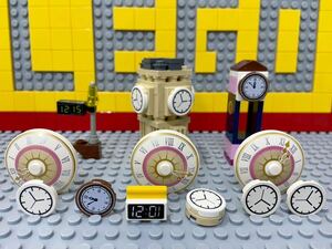 ☆時計☆ レゴ　ミニフィグ用小物　大量　時計台　壁掛け　デジタル　お城の時計　など　( LEGO シティ ディズニープリンセス　B11018