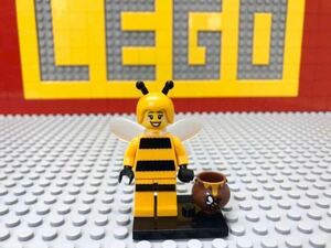 ☆バンブルビーガール☆ レゴ　ミニフィギュアシリーズ10 ミニフィグ　ミツバチ　着ぐるみ　蜂　正規品　( LEGO 人形
