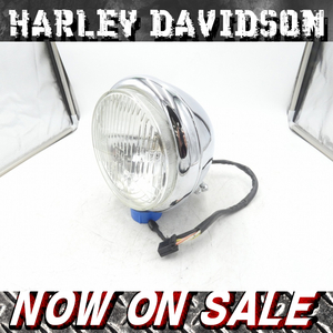 ★NO,2399「ハーレーダビッドソン　クロームヘッドライト　H4　点灯確認済み　FXSTD」格安価格！