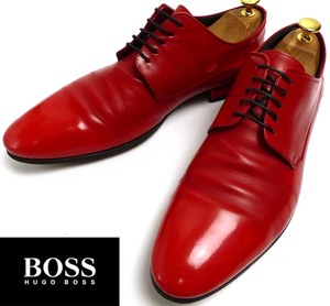 [ with translation ] Italy made HUGO BOSS / Hugo Boss plain tu shoes 43(28cm corresponding )( men's )[ used ]7i-1-035
