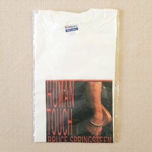 魅惑のバンドT特集! 90sデッド『BRUCE SPRINGSTEEN(ブルース・スプリングスティーン) / HUMAN TOUCH』非売品Tシャツ Hanes 米国製 白 L