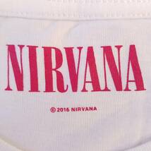 魅惑のバンドT特集! 新品『GU(ジーユー) × NIRVANA(ニルヴァーナ)』WOMEN グラフィックTシャツ オフホワイト L／カートコバーン ロックT_画像3