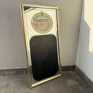 【メニューボード】AMSTEL LIGHT BEER バーミラー パブミラー チョークボード ビール オランダビール