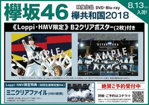 【新品未使用】欅坂46 欅共和国2018 円盤特典　B2クリアポスター2枚セット