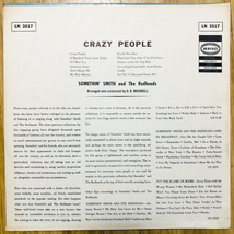 レア！ SMジャケ / Crazy People / Somethin' Smith and The Redheads / 米EPICオリジナル盤 LN3517_画像4