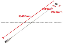 【ダッジ/汎用】クローム ビレット ショート アンテナ RAMロゴ 480mm デュランゴ ラム ピックアップ バン マグナム チャージャー ダコタ_画像3