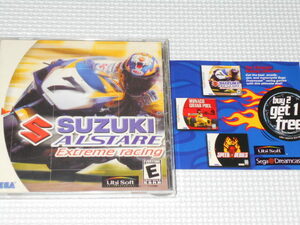 DC*SUZUKI ALSTARE EXTREME RACING overseas edition North America version Dreamcast * box attaching * instructions attaching * soft attaching 