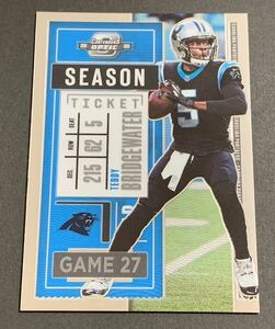 2020 Panini Contenders Optic Season Ticket Teddy Bridgewater No.9 Panthers NFL テディ・ブリッジウォーター　パンサーズ　パニーニ