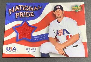 2004 Upper Deck National Pride Royce Ring Authentic Game-Used NPJ-RR USA ロイス・リング　ジャージ　アメリカ代表