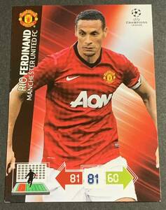 2012-13 Panini Adrenalyn XL UEFA Champions League Rio Ferdinand Manchester United リオ・ファーディナンド　ユナイテッド　パニーニ