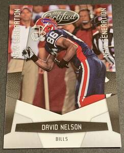 2010 Panini Certified David Nelson /999 197 RC Rookie Bills NFL デイビット・ネルソン 999枚限定　ルーキー　ビルズ　パニーニ