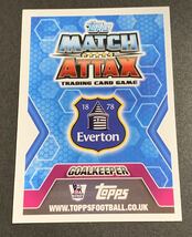 2013-14 Topps Match Attax Tim Howard 91 Everton ティムハワード　エヴァートン　キラ　プレミアリーグ　トップス_画像2