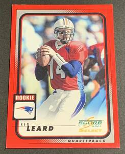 2001 Score Select Ben Leard /275 278 RC Rookie Patriots NFL ベン・リアード　ルーキー　275枚限定　ペイトリオッツ