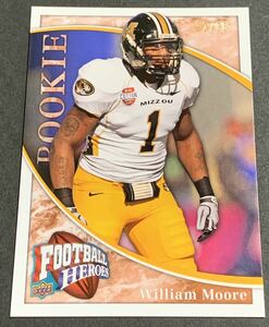 2009 Upper Deck Football Heroes William Moore /35 181 RC Rookie NFL ウィリアム・ムーア　ルーキー　35枚限定　シリアル