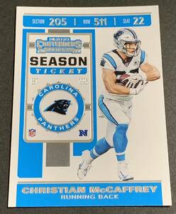 2019 Panini Donruss Season Ticket Christian McCaffrey No.76 Panthers NFL クリスチャン・マキャフリー パンサーズ　パニーニ