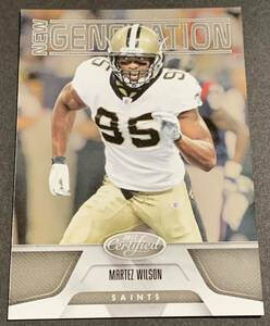 2011 Panini Certified Martez Wilson /999 210 RC Rookie Saints NFL マーテズ・ウィルソン 999枚限定　ルーキー　セインツ　パニーニ