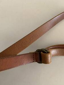  Forte Forte forte_forte leather leather belt forte forte tea Brown sweets color leather belt hole none less -step adjustment *