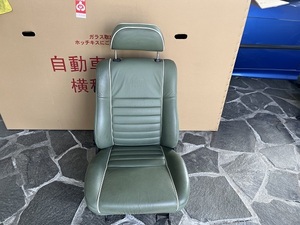 ** Rover Mini MINI ограниченная модель кожаные сиденья оригинальный сиденье передний сиденье пассажирское сиденье левая сторона миндаль зеленый **