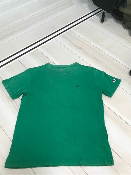 チャンピオン　Tシャツ　緑　Sサイズ　Champion 半袖Tシャツ ポケットTシャツ