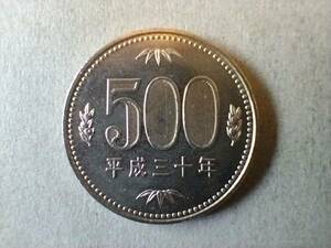 平成30年 500円貨 旧500円硬貨　500円玉　平成三十年　五百円貨 五百円硬貨　旧五百円玉　五百円玉　コイン　メダル　貨幣　硬貨　即決